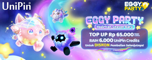 Eggy Party Hadirkan Season Baru – Top Up Eggy Coins & Raih 6,000 UniPin Credits!